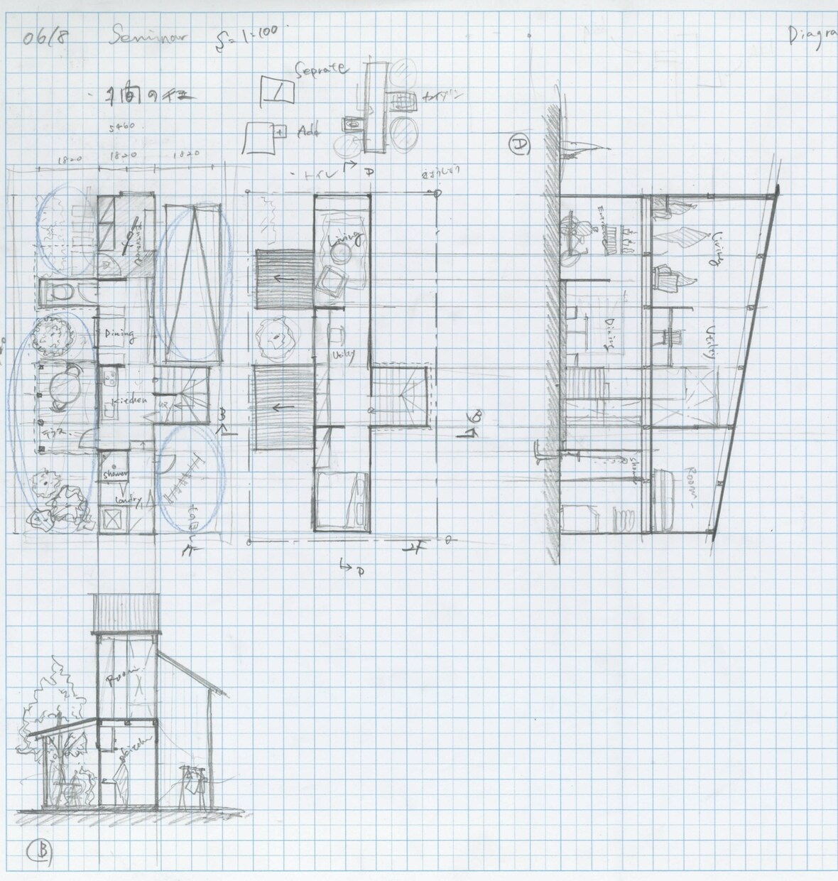 住宅の間取りやリノベの手書き図面を提案します 家具レイアウトや本格間取りを考えたい方におすすめ！ イメージ9
