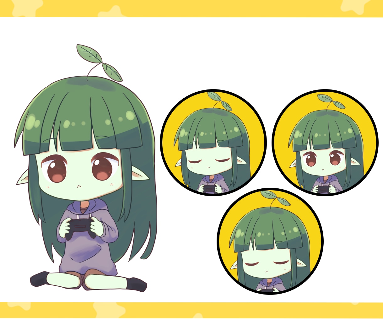 動画やVTuber向けの口パク用ちびキャラ描きます 目パチ口パクデフォルメキャラですぐにVTuber/動画制作！ イメージ6