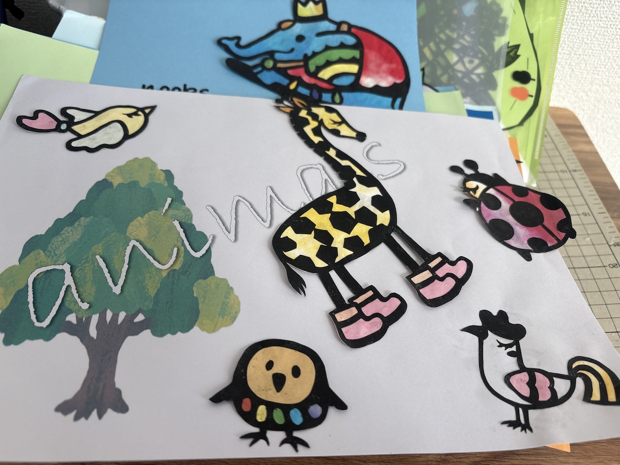 季節の切り絵選べます 季節の切り絵食べ物の切り絵アルファベットの切り絵どうぶつ イメージ8