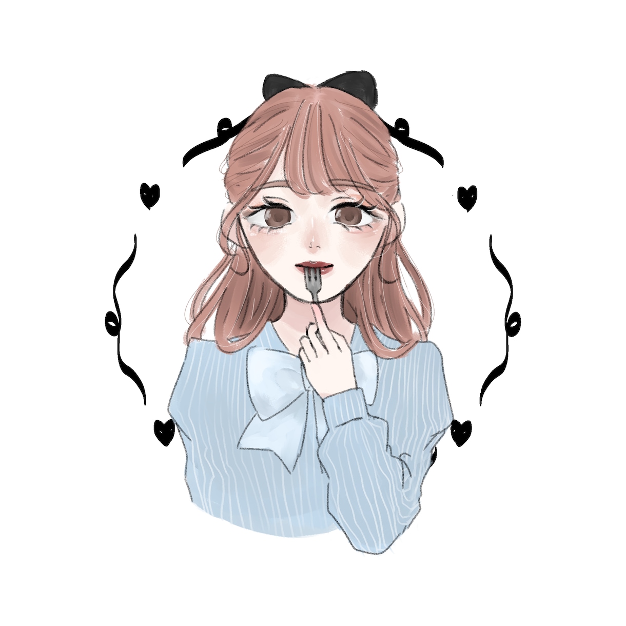 5000円から！綺麗め女の子のイラスト描きます ふんわりと淡く儚い女の子のイラストが得意です！ イメージ5