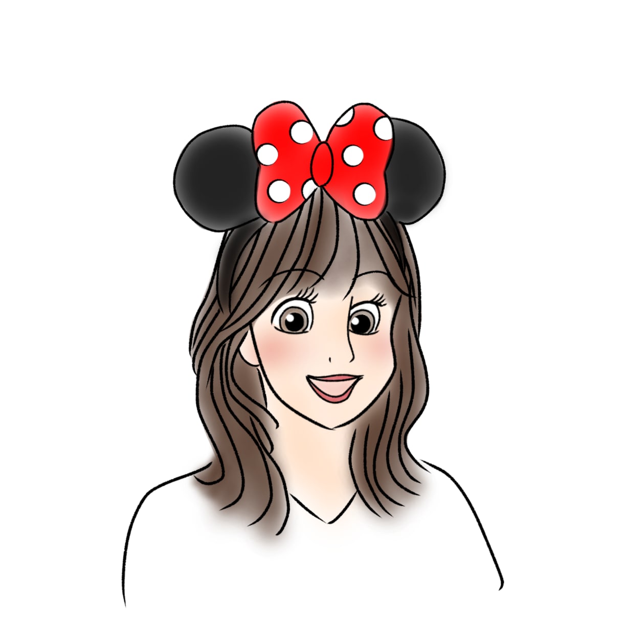 ディズニー風◎かわいい似顔絵を描きます SNSのアイコンやプレゼントなどに♡ イメージ3