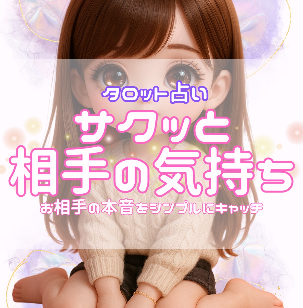 サクッと相手の気持ちをリーディングします 相手の本音や今の気持ちをカードで占います イメージ1