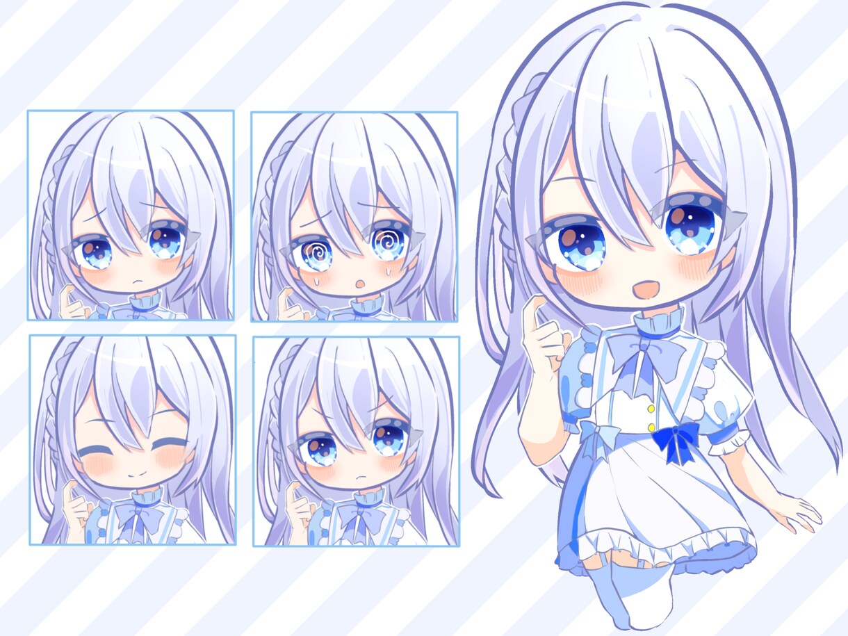 可愛いデフォルメ、ミニキャラ描きます SNSアイコンやグッズ作成、配信におすすめです！ イメージ7