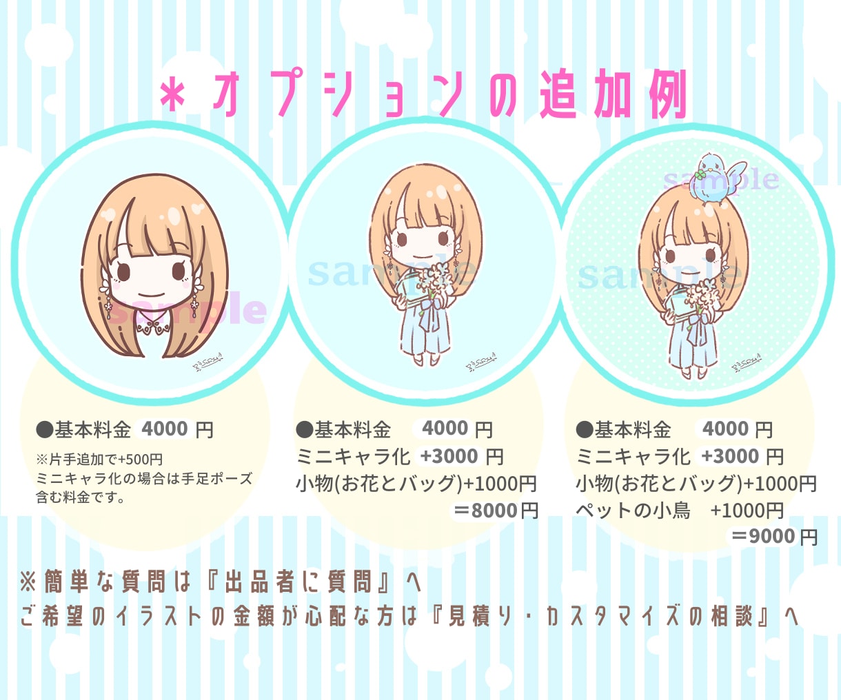 ゆるふわかわいい♪アイコンイラストをお描きします 商用◎表情別での複数点購入もお見積もりいたします！ イメージ7