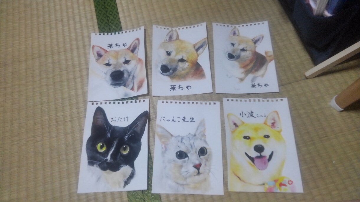 多種多様のペットの似顔絵描きます 可愛い動物たちの絵をあなたにとどけますどんな動物でも依頼可 イメージ5