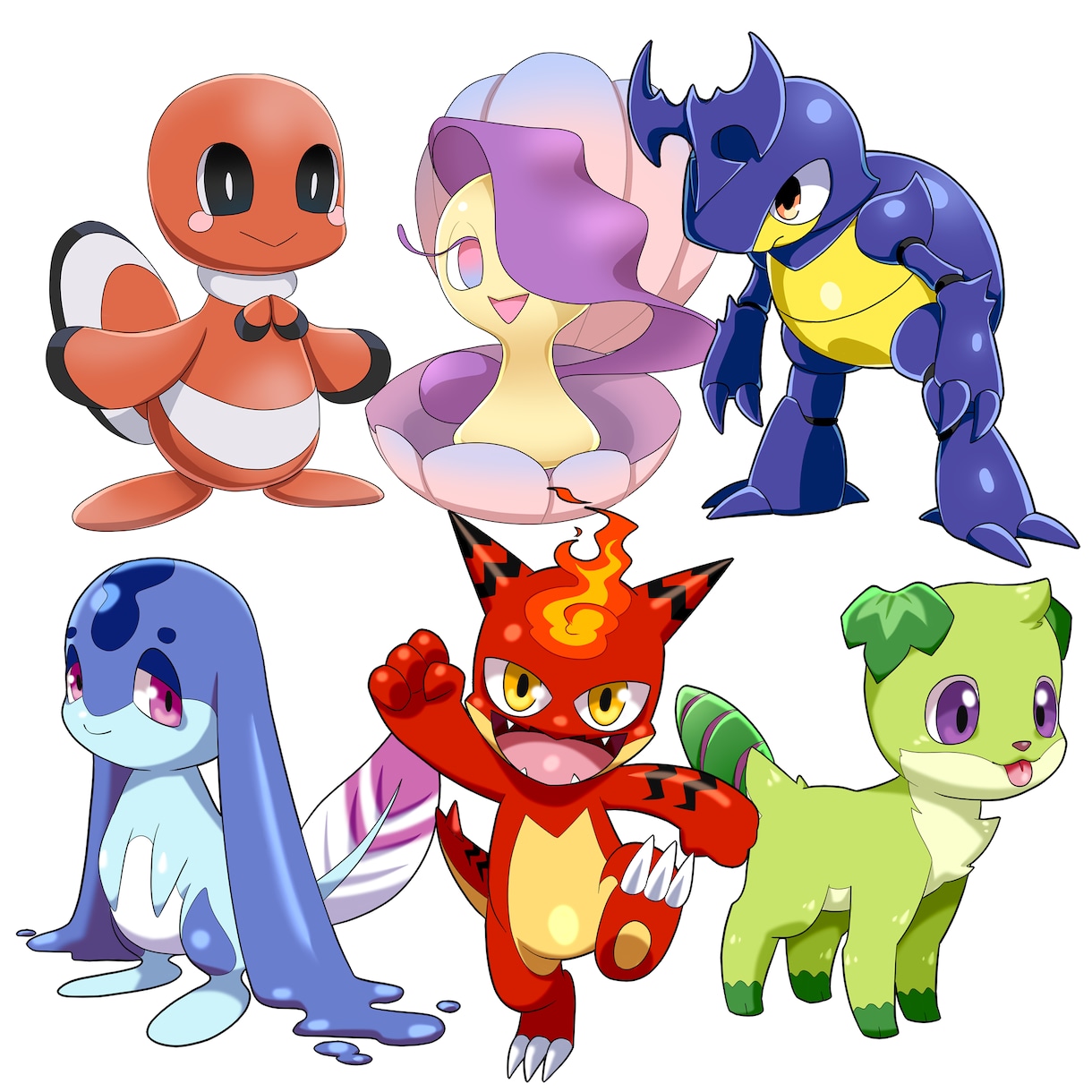 デフォルメモンスター描きます マスコットや進化前、子供向けキャラクターにおすすめ イメージ1