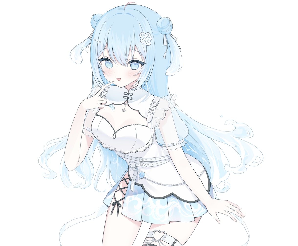 一枚絵/キービジュ/立ち絵/三面図など制作します 甘めでふんわりした絵柄であなたのキャラを描かせて下さい♪ イメージ8