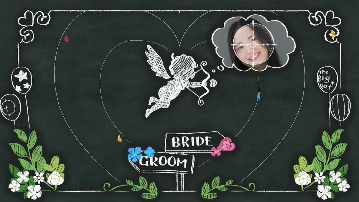 ウェルカムボード風オープニングムービー作ります アニメーションが楽しい♪おしゃれで可愛い結婚式ムービー！ イメージ8