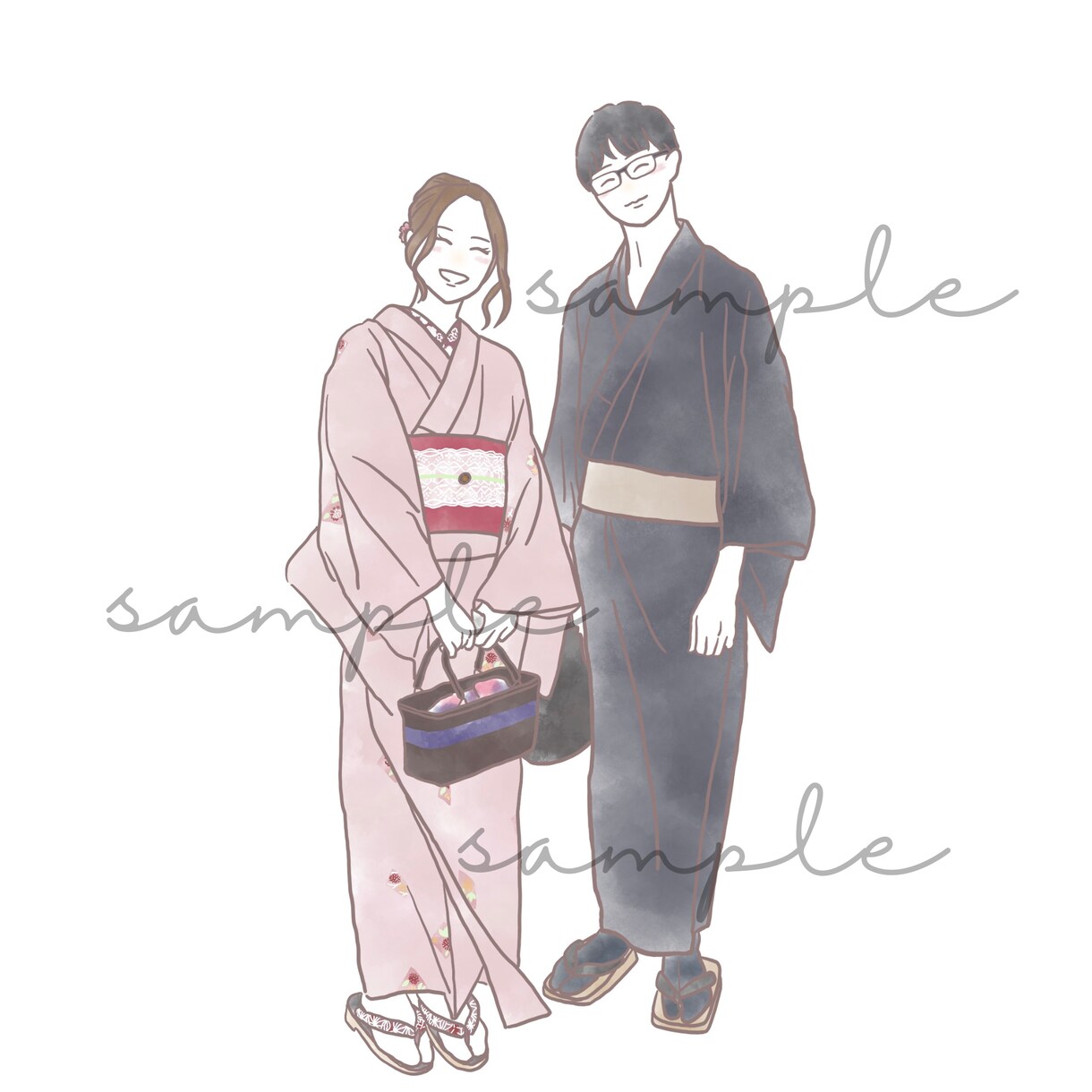 シンプルで温かみのある似顔絵を描きます プレゼントや大切な人との記念に♡ イメージ3