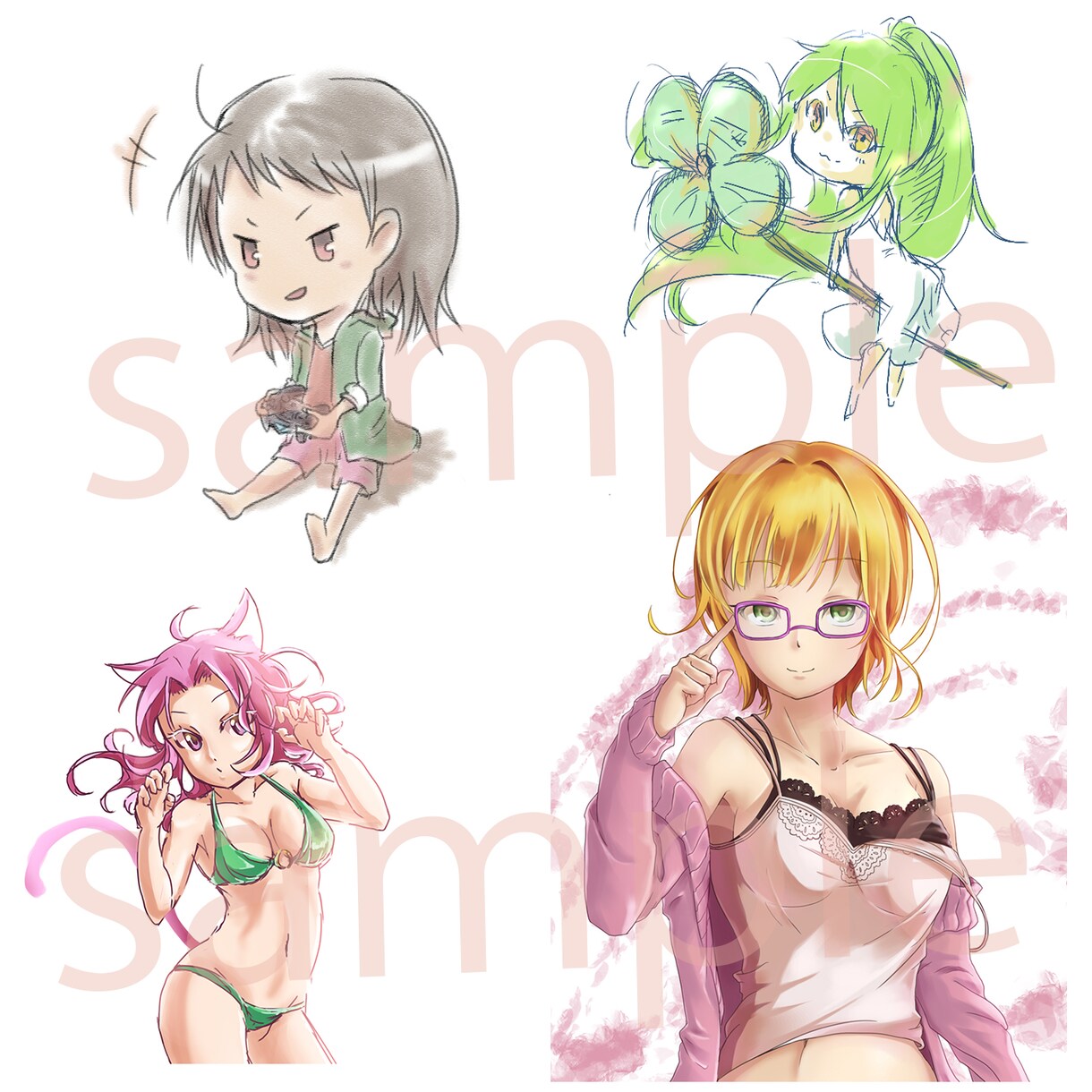 ちびキャラ、アイコン用を描きます 好きなキャラやオリジナルキャラなどが欲しい方へ イメージ3
