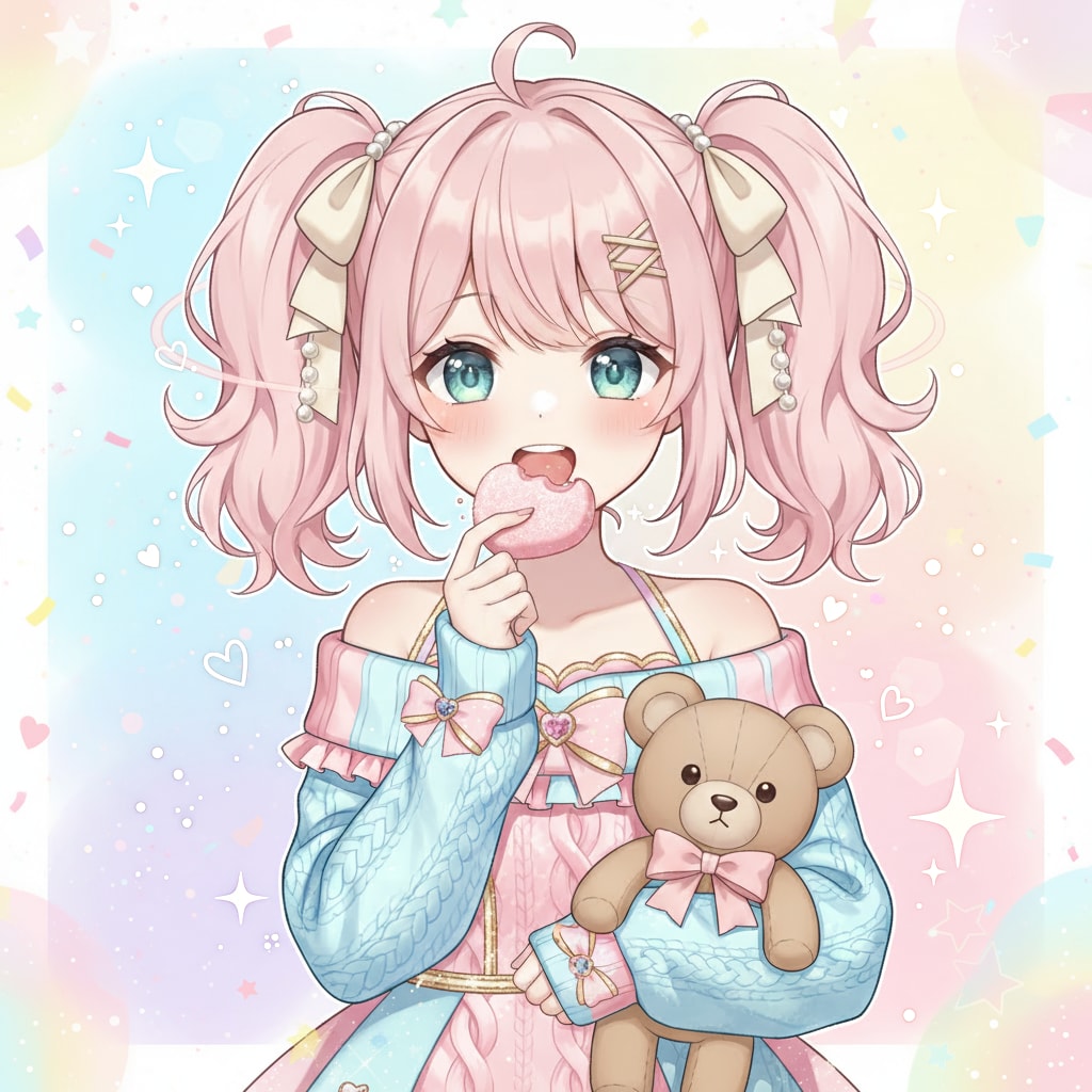 アイコンやサムネに使用できるキャライラスト描きます 即納可！商用可！アニメ風の映えイラスト制作します⭐︎ イメージ1