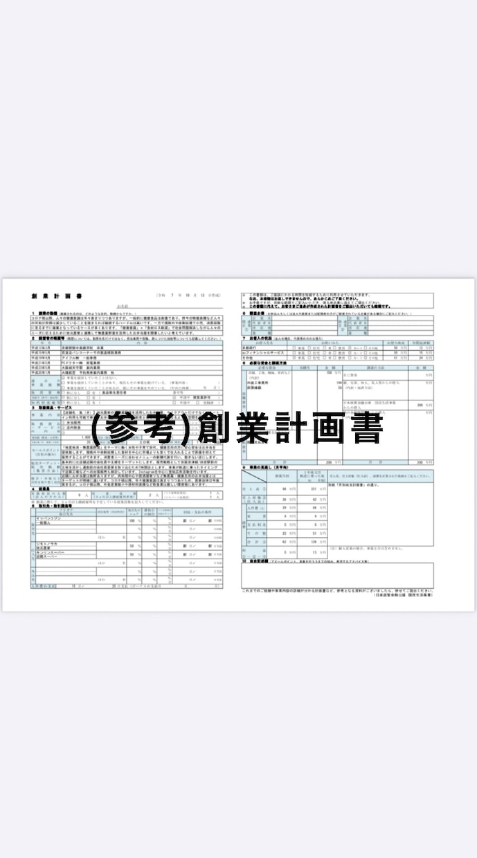 残1枠/銀行員が日本政策金融公庫創業書類作成します 【起業家応援】低価格•高品質•スピード納品を心掛けています イメージ2