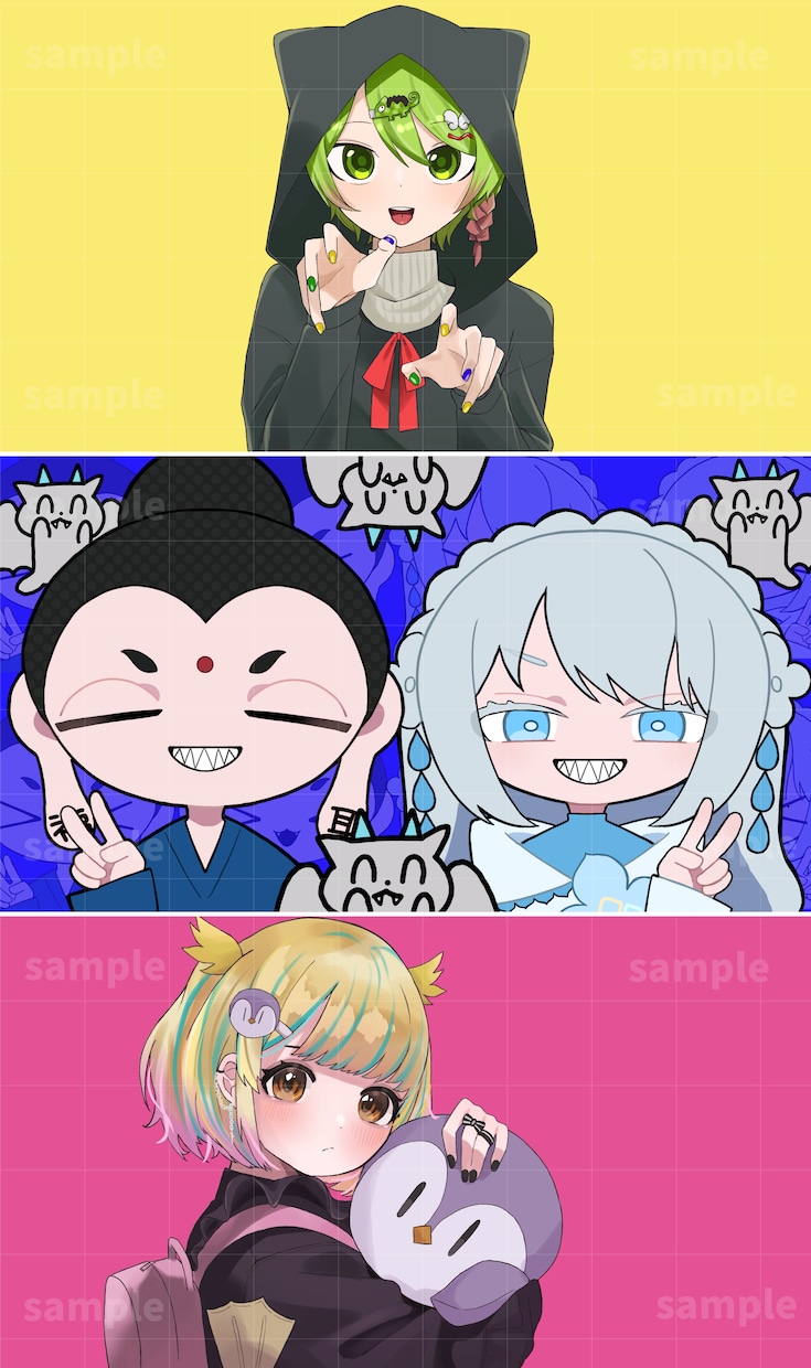 実績100件✴︎本家風歌ってみたイラスト描きます お一人様ずつ丁寧に対応！低価格で提供します イメージ8