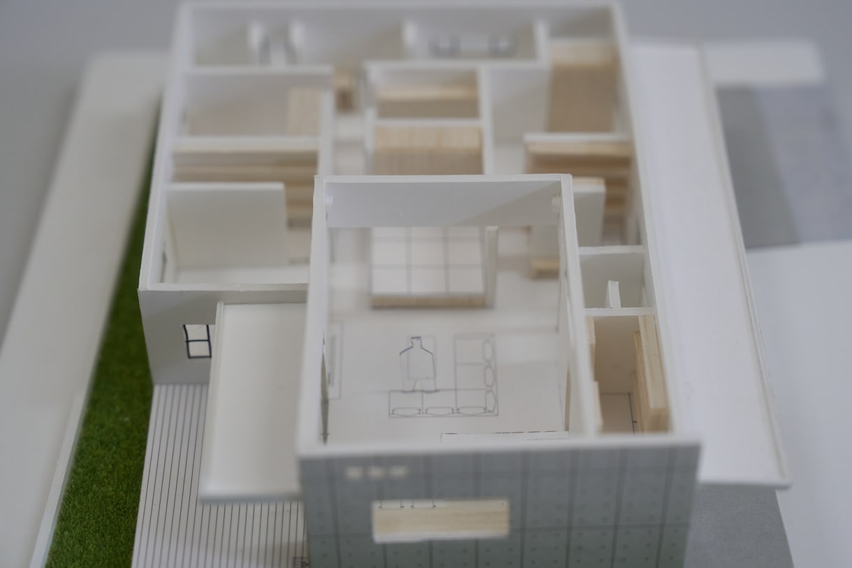 手書きスケッチ、簡単な図面から建築模型を制作します 人の手で造る温かみのあるやさしい建築模型 イメージ6