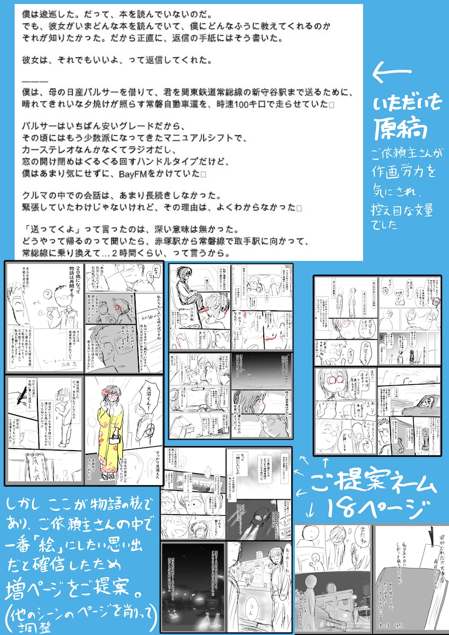 大切な思い出を１ページ2000円で漫画にします 忘れられない思いを漫画にして残しておきませんか イメージ4