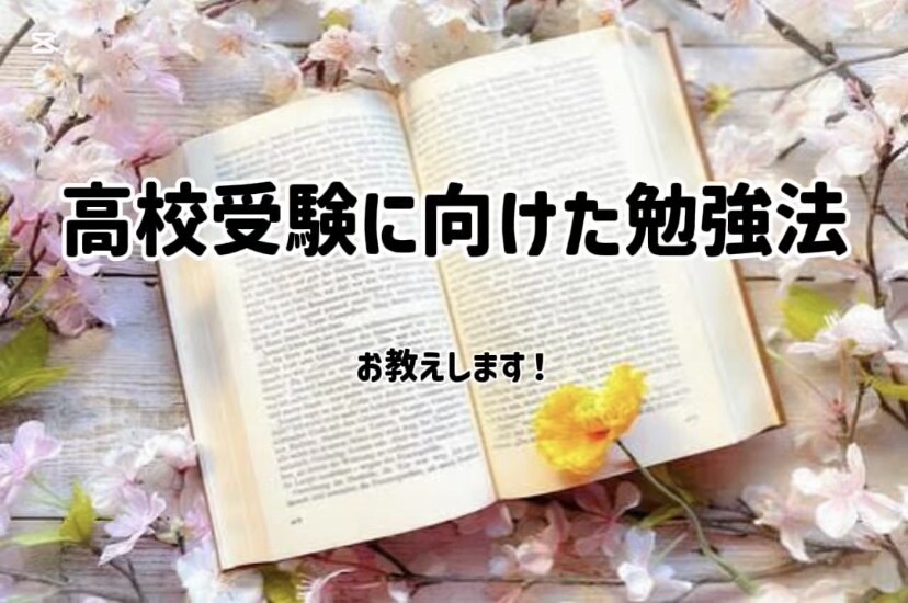 高校受験に向けた勉強方法を教えます コツコツ努力をする方に向けてアドバイスいたします！ イメージ1