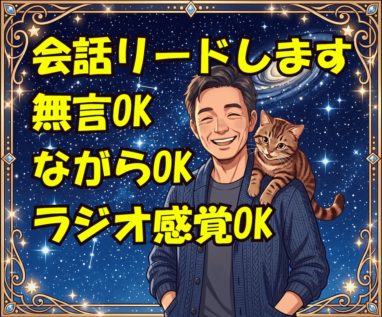 会話リード型⭐️ラジオ感覚の話し相手になります 話すことないけど繋がりたい✅️ひまつぶし✅️ながらや無言OK イメージ1