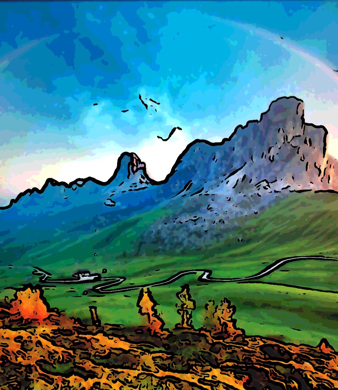 あなたの好きな風景の絵を描きます ぼんやりした風景画がほしいときに イメージ3