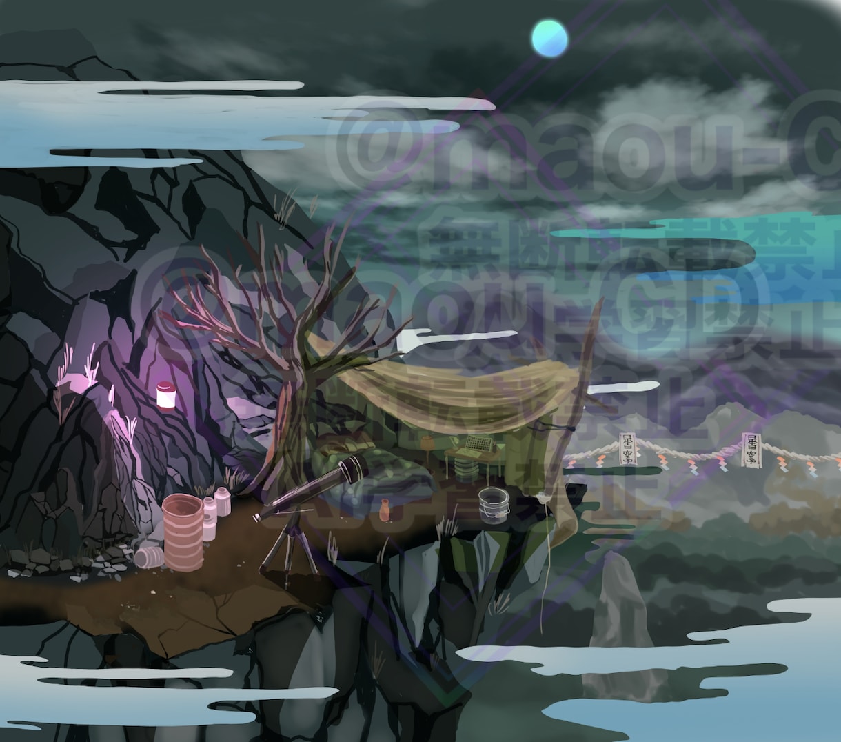 背景イラストでゲームなどの世界観デザインをします コンセプトアートでオリジナルの世界観を作ります 屋内/屋外可 イメージ3