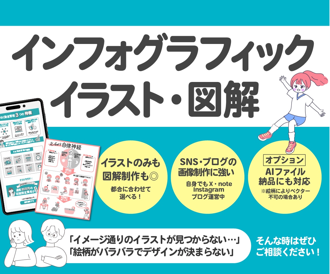 インフォグラフィック用イラスト・図解作成します ピッタリな図やイラストがないを解決！ 素材のみも図解制作も◎ イメージ1