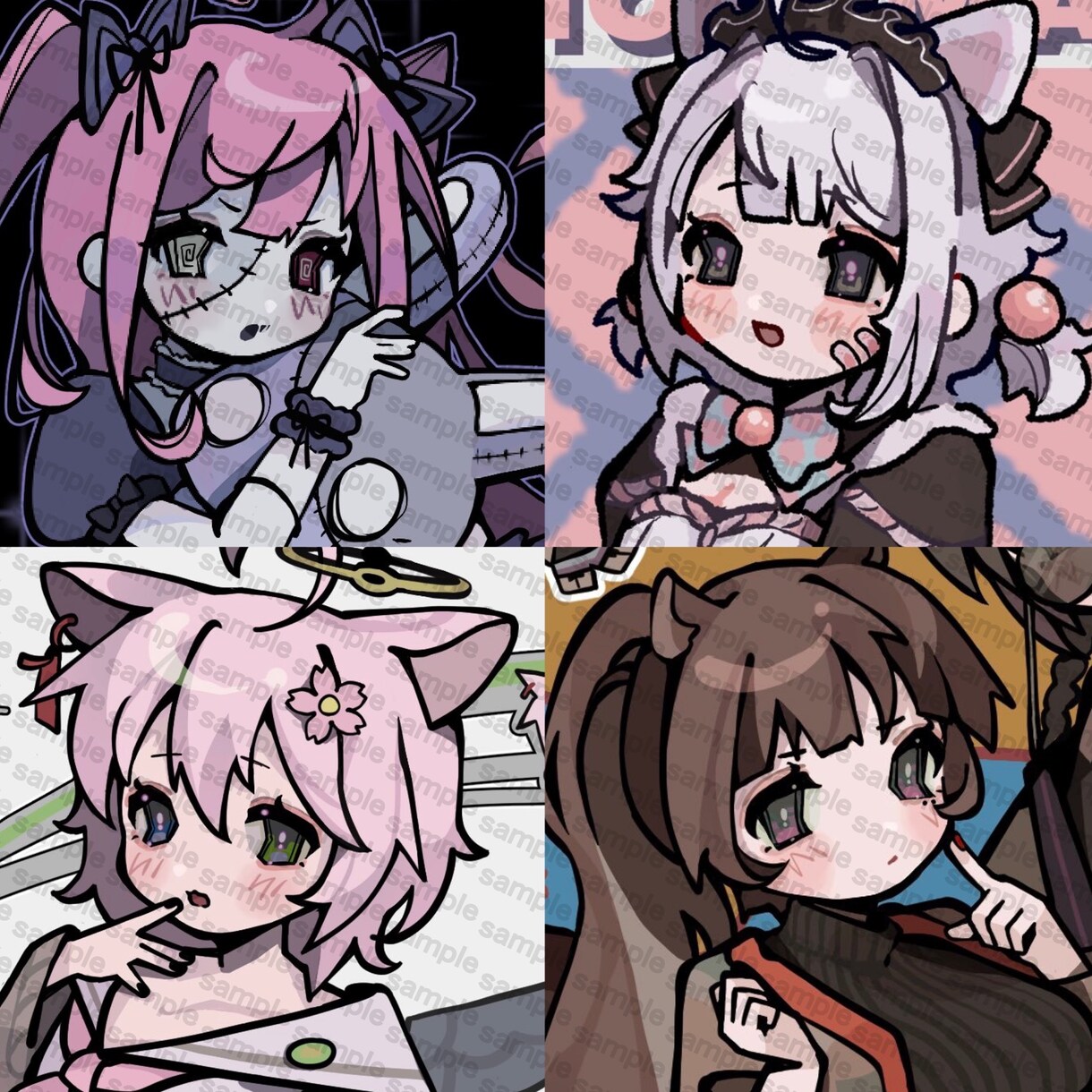 もちっとかわいい顔を描きます 商用利用込み！なんでもおまかせください！ イメージ3