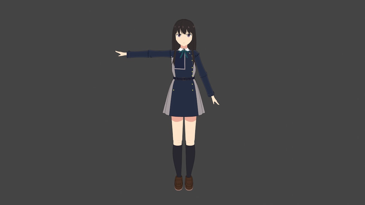 アニメ調なキャラクターをモデリングします blenderをつかって3dモデリングします イメージ10