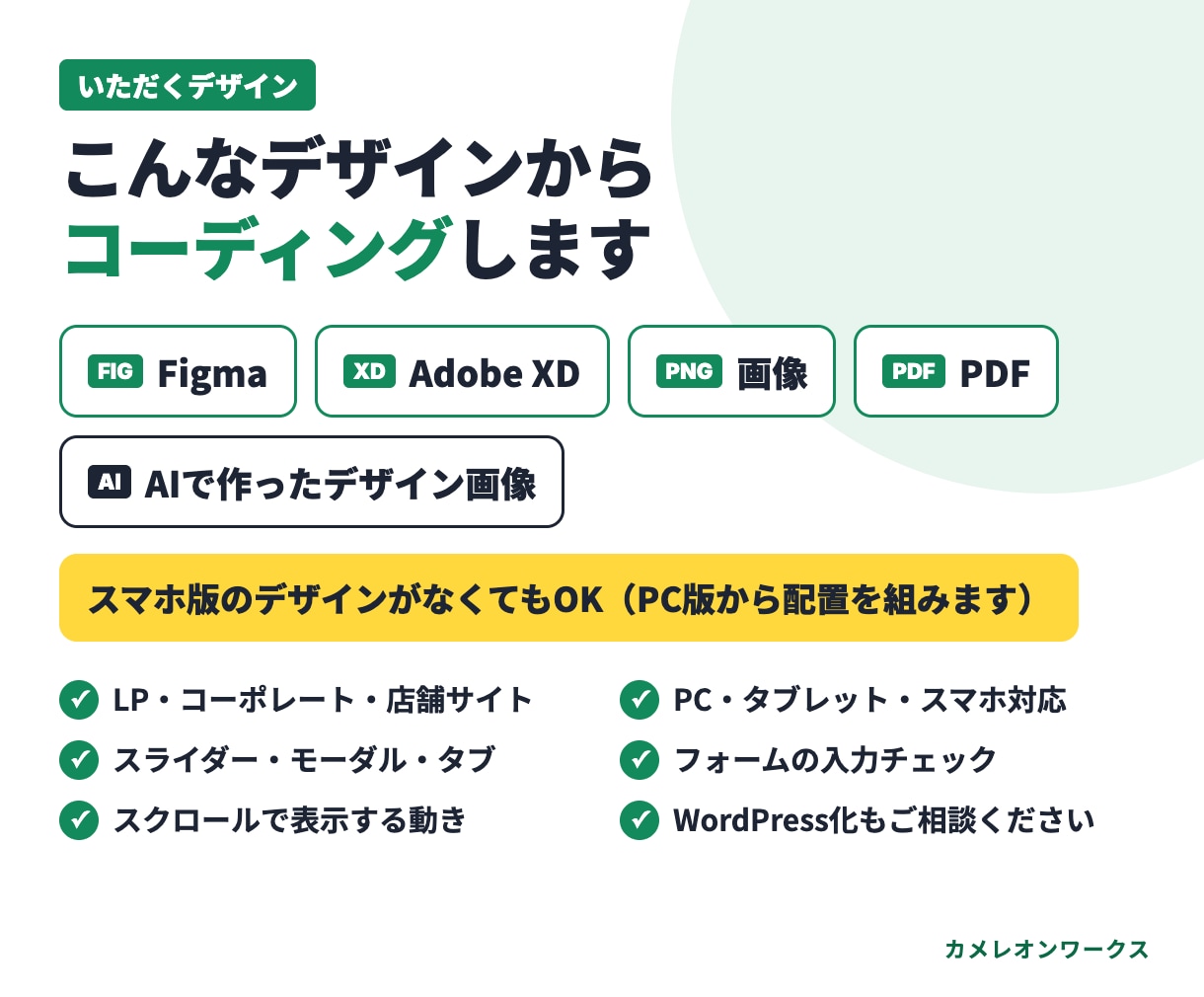 デザイン通りにレスポンシブでコーディングします Figma・画像のデザインをPC・スマホで動くページに イメージ2