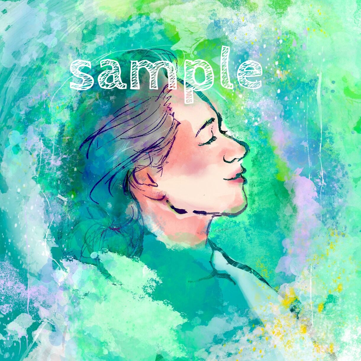 カラフルな似顔絵アイコン描きます SNSに！色あざやかなアイコン作成します！ イメージ5