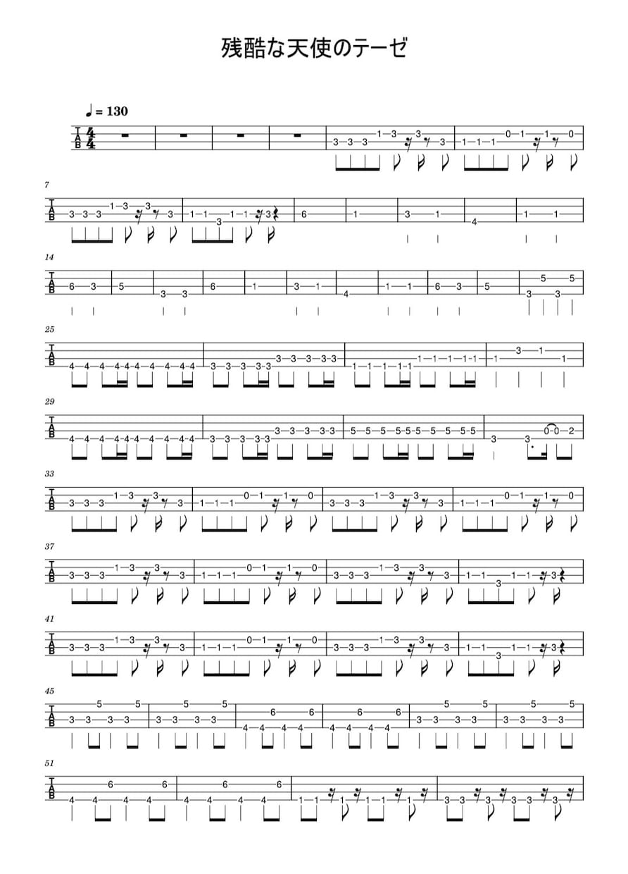 初心者向けの楽譜作成します あなたの好きな楽曲を楽譜に起こします！初心者向けです！ イメージ1