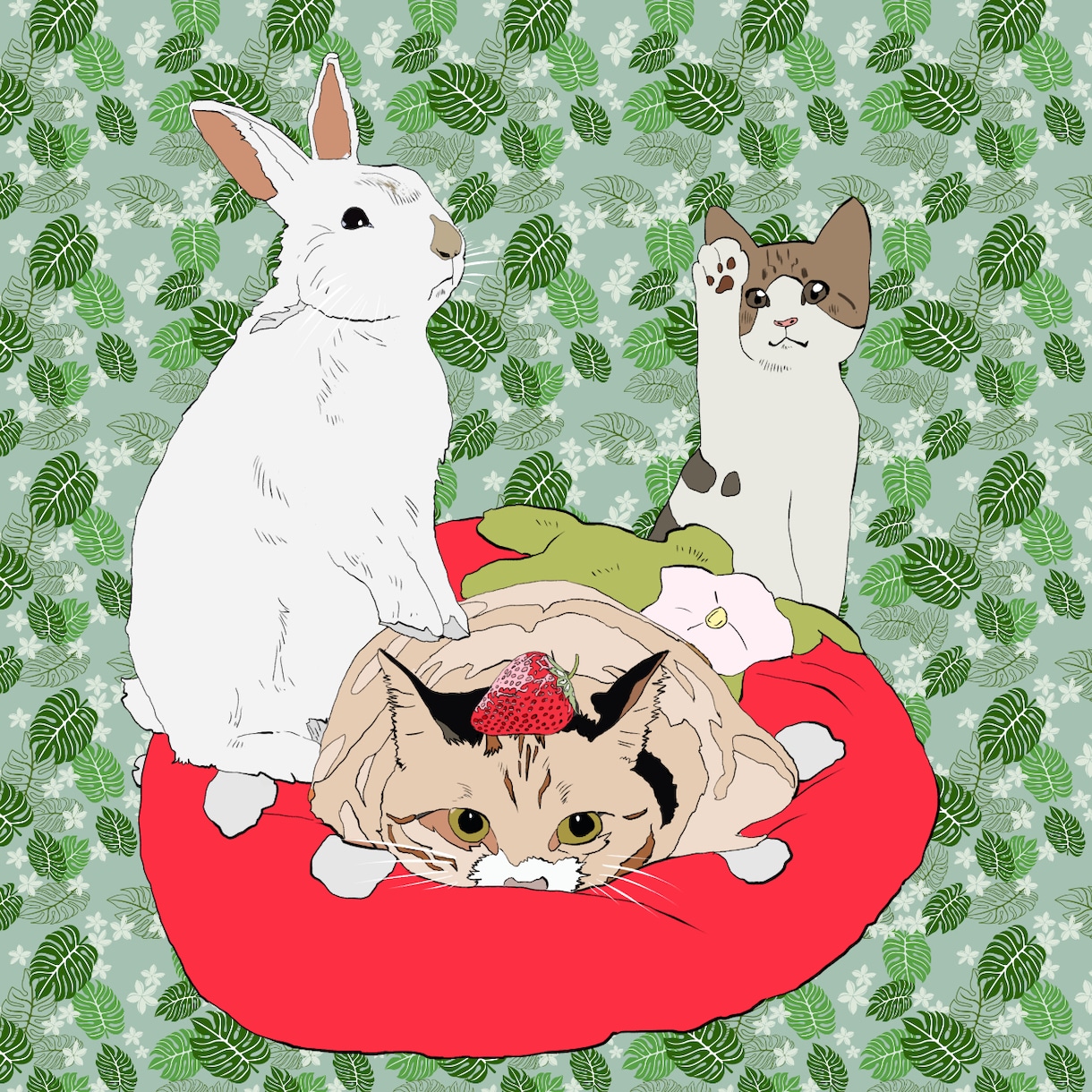 ガチャポン感覚でお題から描きます 三つのお題を頂いてそこから連想したものをアイコン化します。 イメージ1