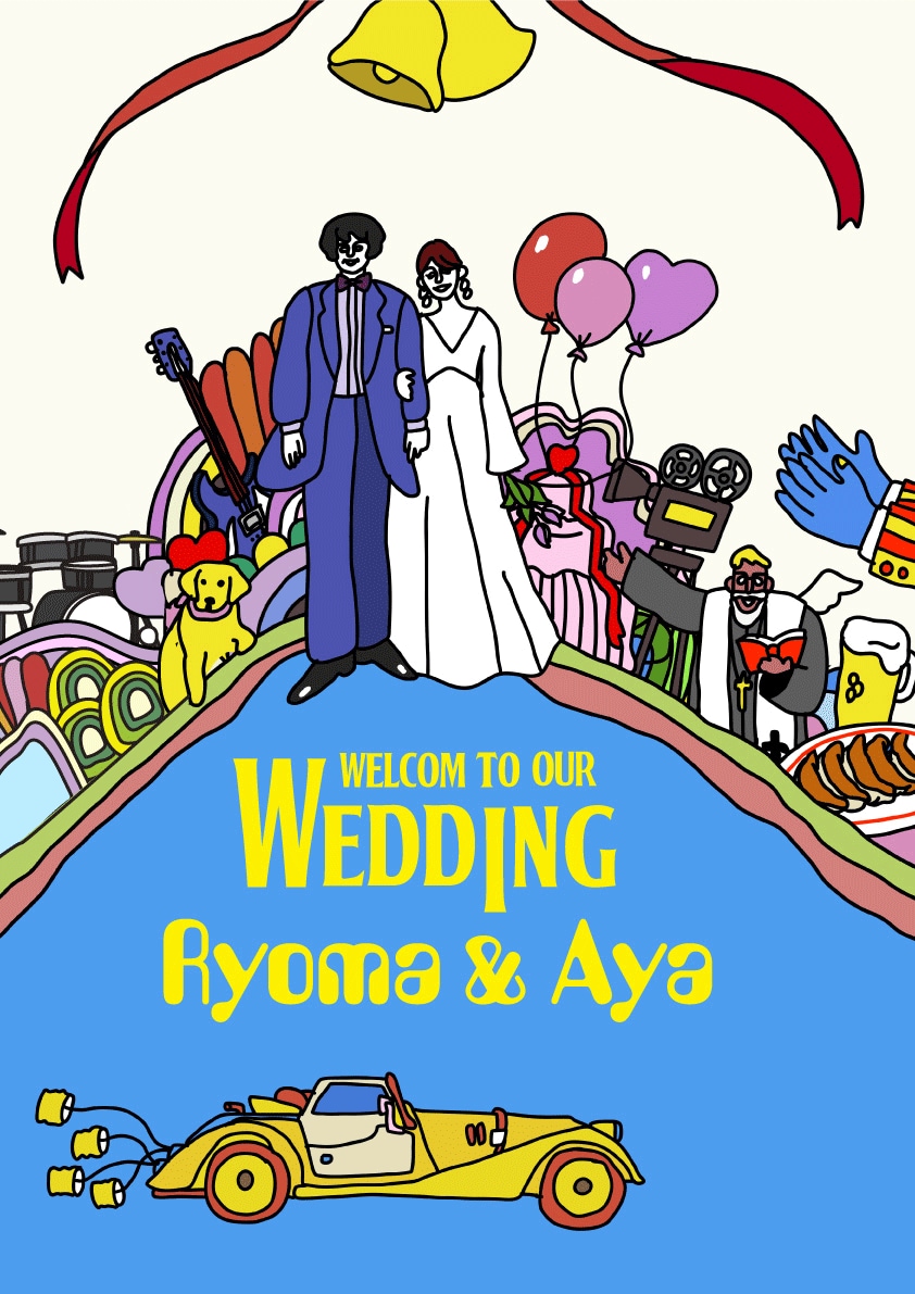 ウェルカムボードお作りします 2人の好きなものをたくさん詰め込める