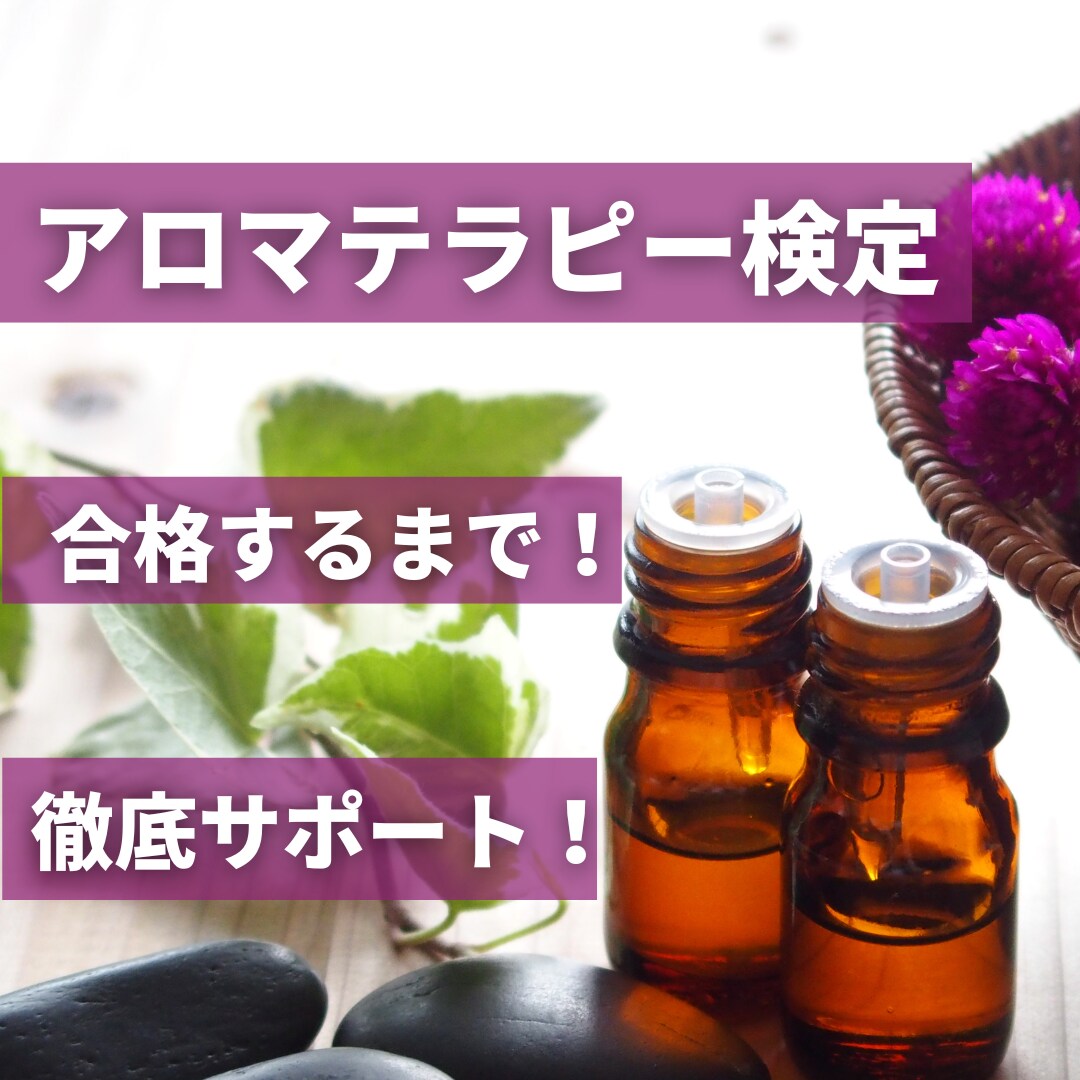 アロマテラピー検定合格するまで徹底サポートします 1回60分×5回をビデオチャットにて、2級と1級個別レッスン イメージ1
