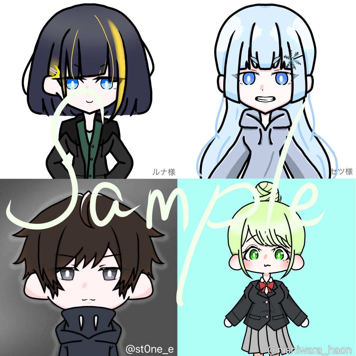 修正無制限！イメージに合うまでお描きします SNSアイコン、立ち絵やサムネイルなどにお使いください イメージ1