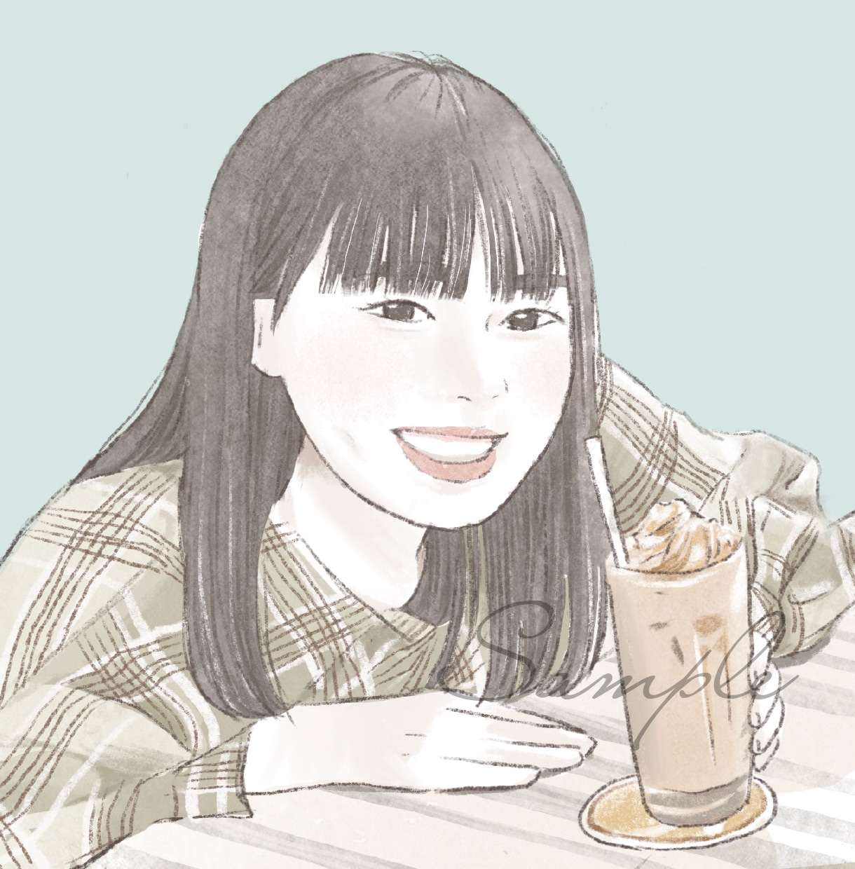 ふんわり柔らかい似顔絵をお描きします アイコン・挿絵・プレゼントなど イメージ4