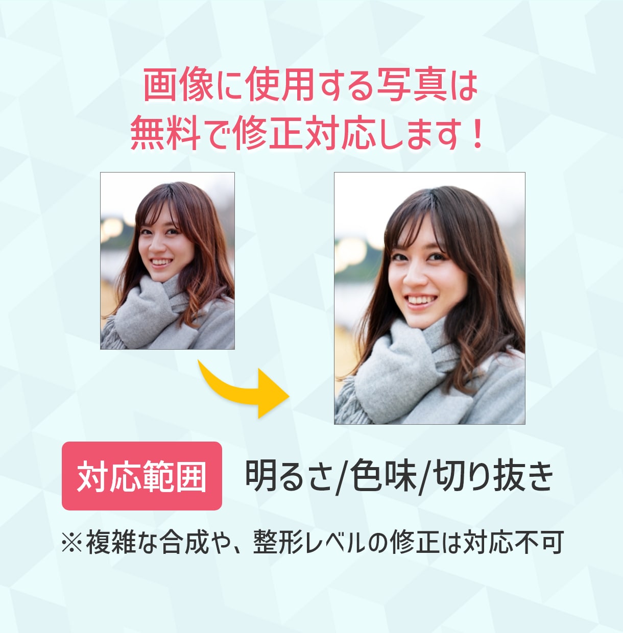 各種Web用画像作ります 写真修正無料！現役デザイナーが各種Web画像を作成します イメージ2
