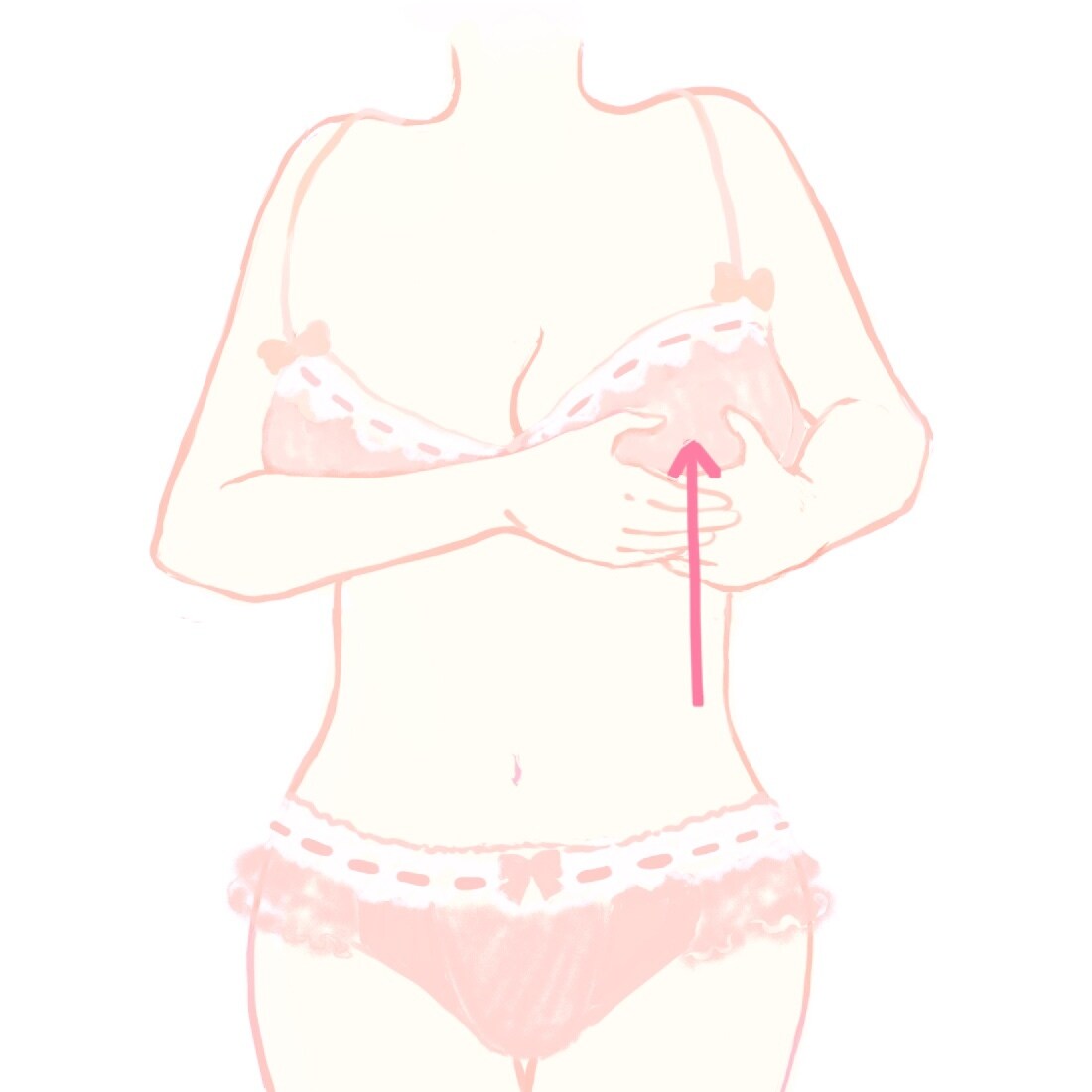 胸の形や育乳、授乳マッサージイラスト描きます 写真を使えないおっぱいや授乳マッサージを分かりやすく描きます イメージ2
