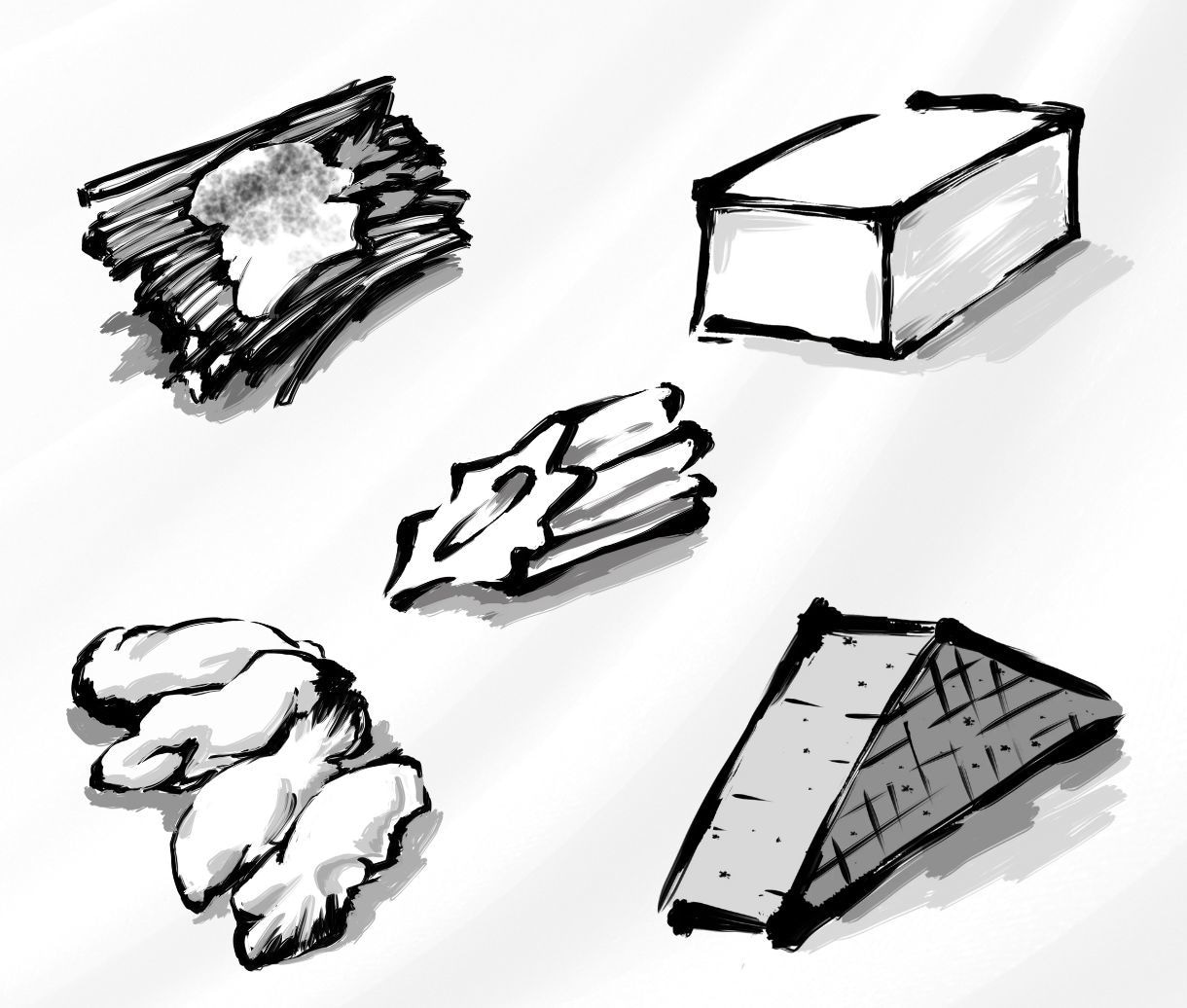 筆絵・墨絵でイラストを描きます！水彩風も描けます 筆絵をリーズナブルに！食べ物・もの・動物など和風な作品に！ イメージ7