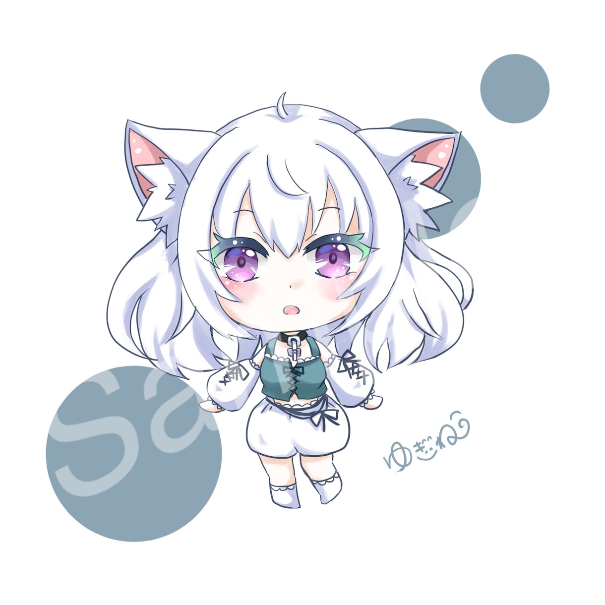 SNSアイコン似顔絵など可愛いちびキャラで描きます アイコンや似顔絵、オリキャラを可愛いちびキャラにして描きます イメージ2