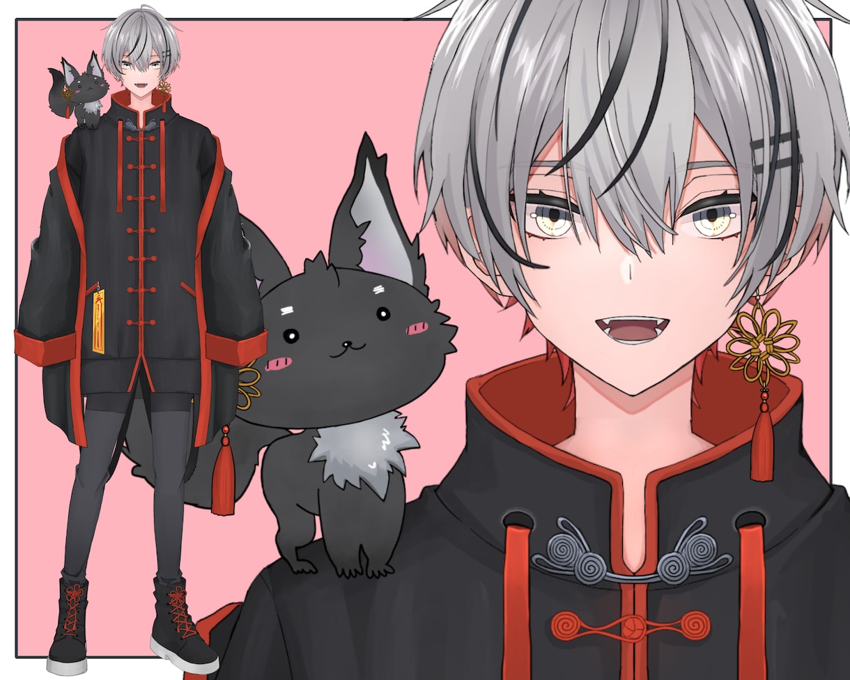 カッコイイ男性Vtuberモデル制作します キャラデザからモデリング一括無料修正アフターフォロー込み イメージ5