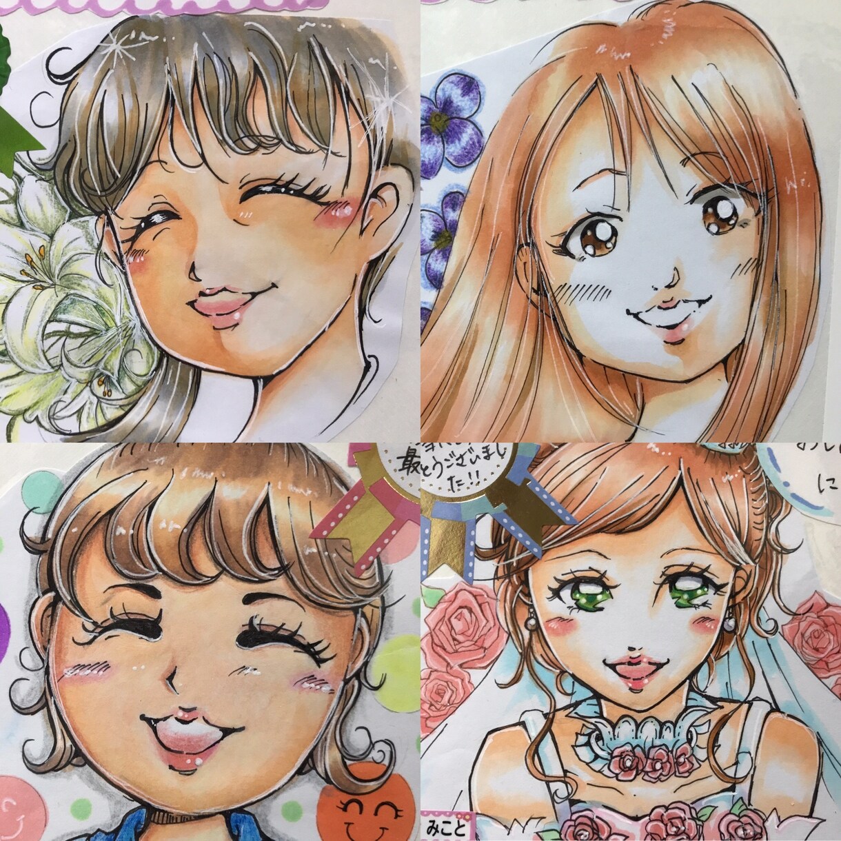 アナログイラストをポストカードサイズで描きます プレゼント、メッセージカードなどに。 イメージ3