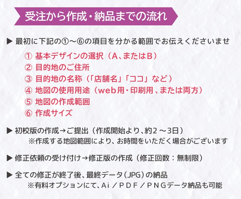 地図・案内図を分かりやすく作成します 何度も修正OK！商用利用可！チラシ・HP・名刺など幅広く対応 イメージ3