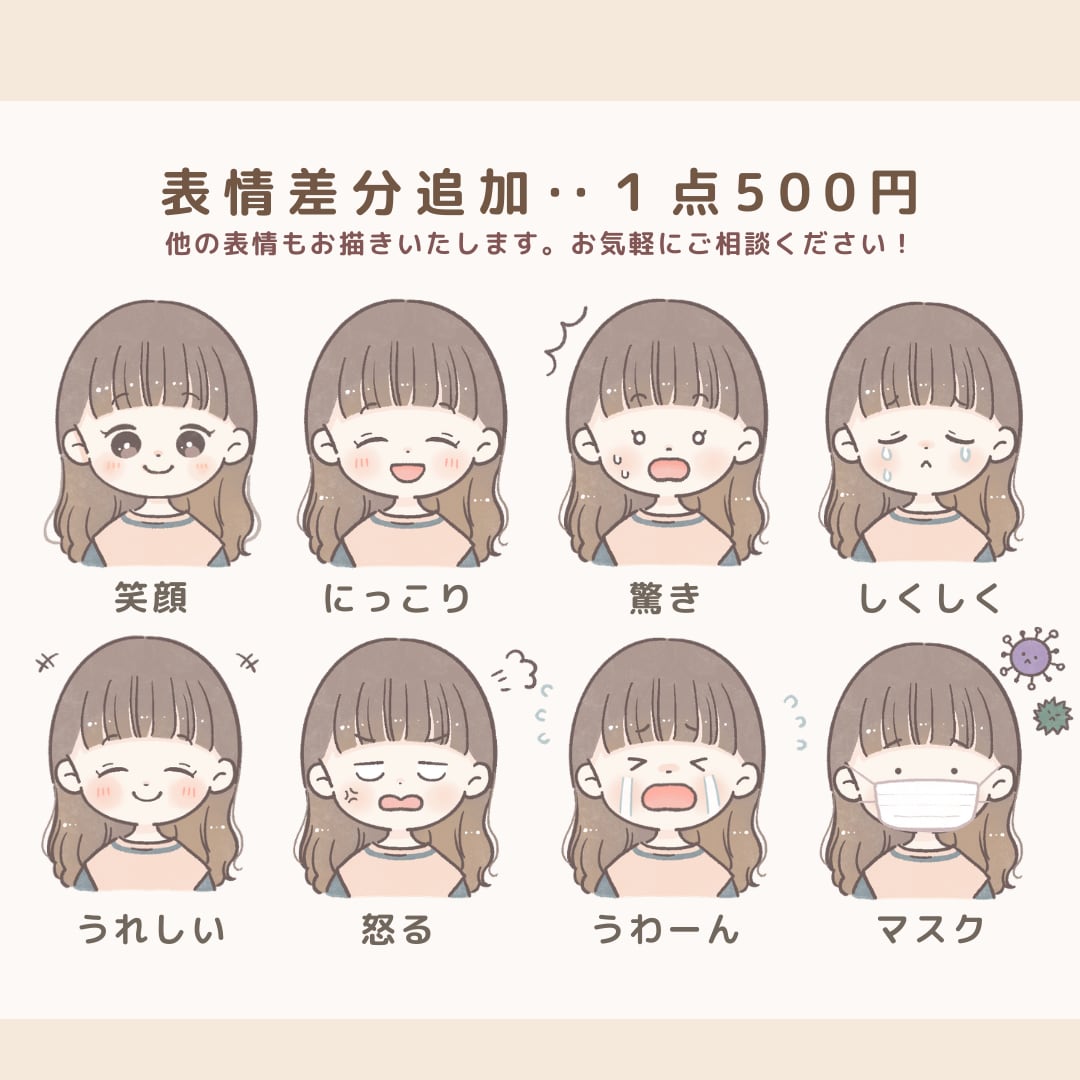 商用ＯＫ＊ほんわかかわいい似顔絵アイコン描きます SNSやブログにぜひ♪ほのぼの＊ほっこり＊ナチュラルイラスト イメージ5