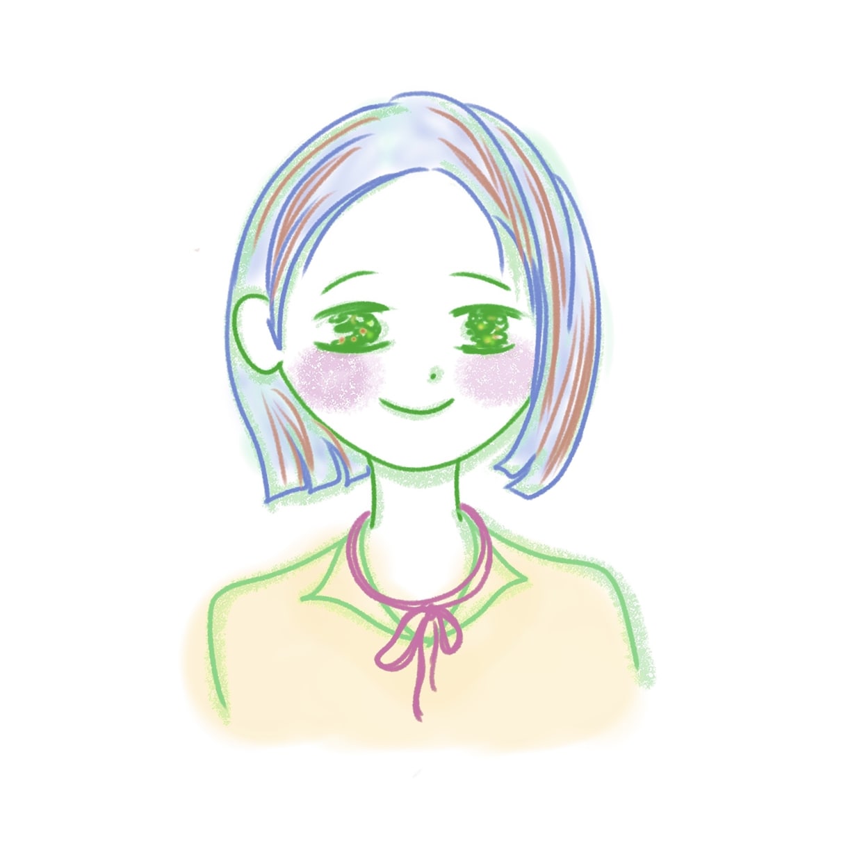 ゆるっとかわいい⟡˖·似顔絵･アイコン描きます カラフルで目を惹くイラスト！プレゼント･記念日にも◎ イメージ1