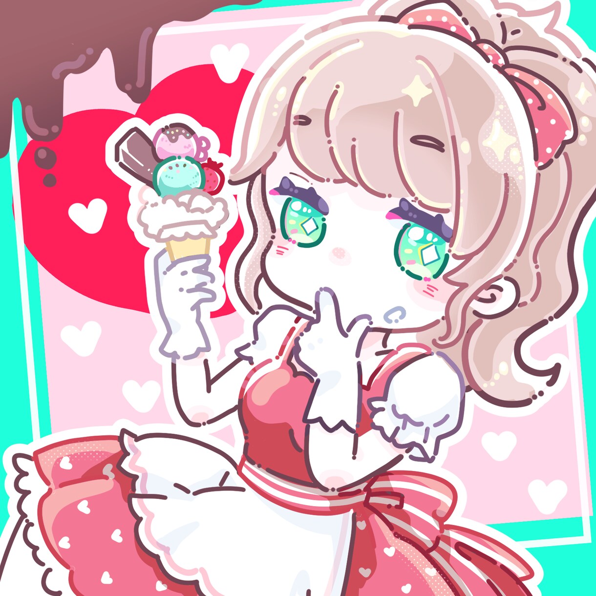 数量限定半額！ゆめかわポップなミニキャラを描きます 【2000円～】個性的なゆめかわポップなSDイラスト イメージ3