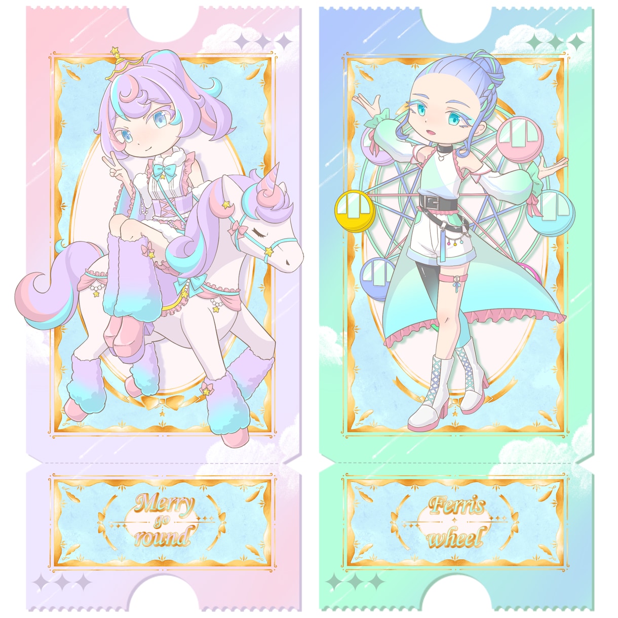 ファンシーでかわいい様々なイラストお描きします １枚絵、立ち絵、アイコン等用途に合わせて制作いたします。 イメージ5
