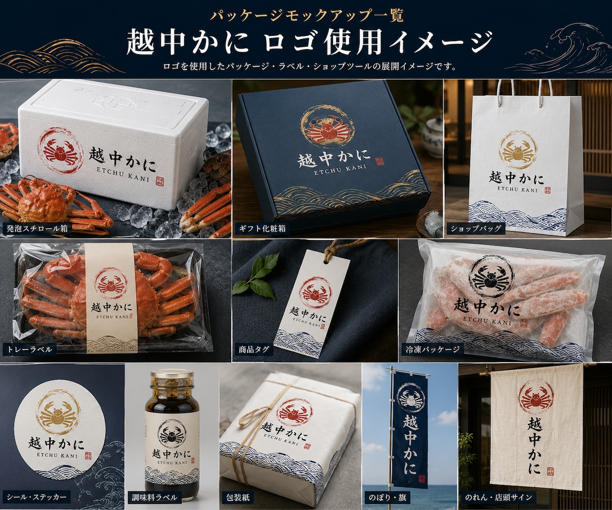 漁師・漁業・海産物専門のロゴを10案制作します 水産業専門だから伝わる。選べる10案でブランドづくり イメージ8