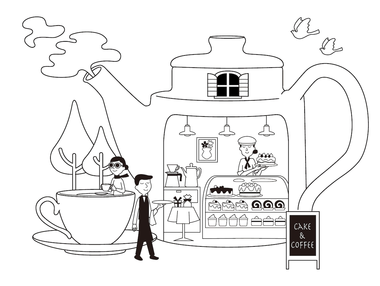 シンプル線画イラスト作成します Aiで作成しているので色々なことに対応できます！ イメージ10