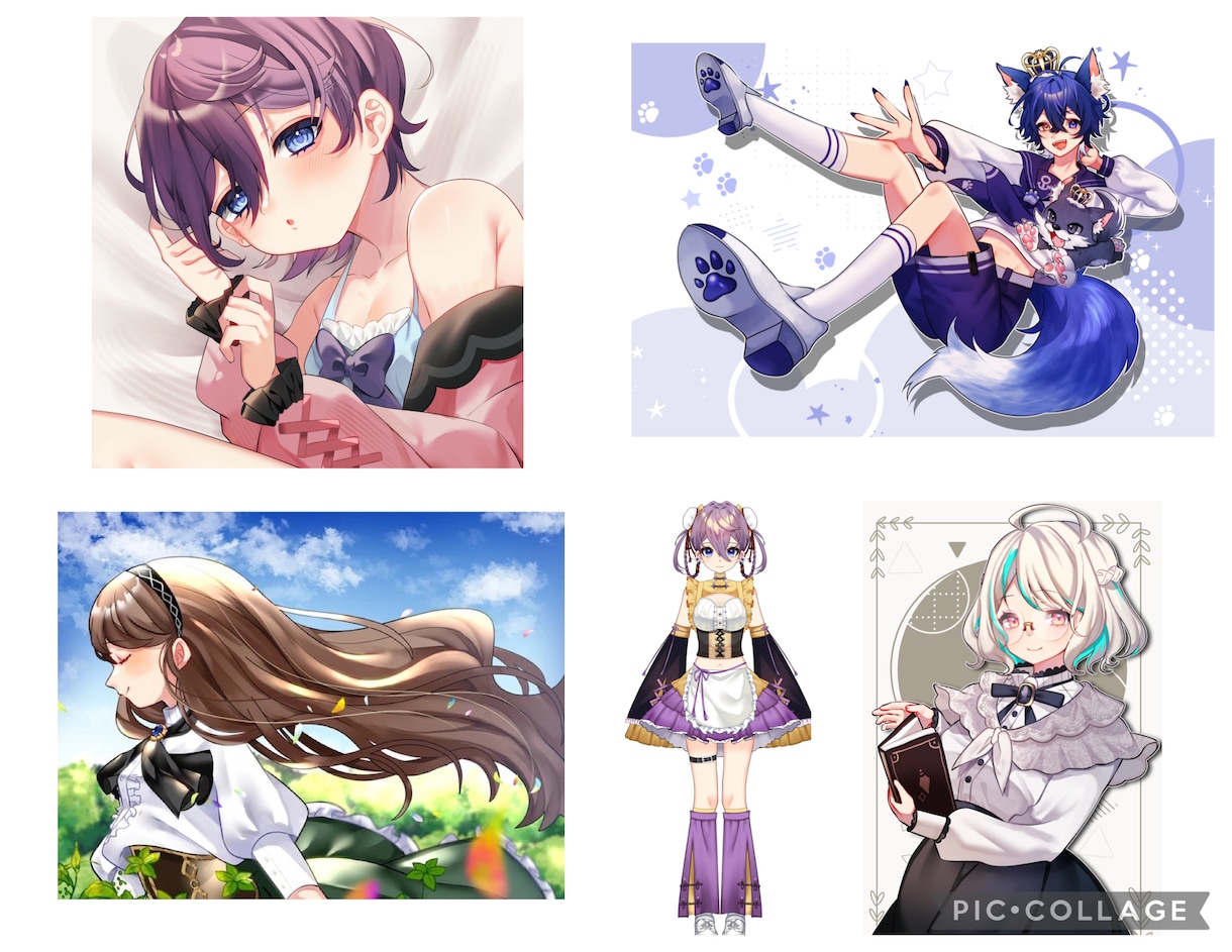 低価格で高クオリティのイラスト描きます 等身、ミニキャラ、パーツ分け、MV、1枚絵等々 イメージ3