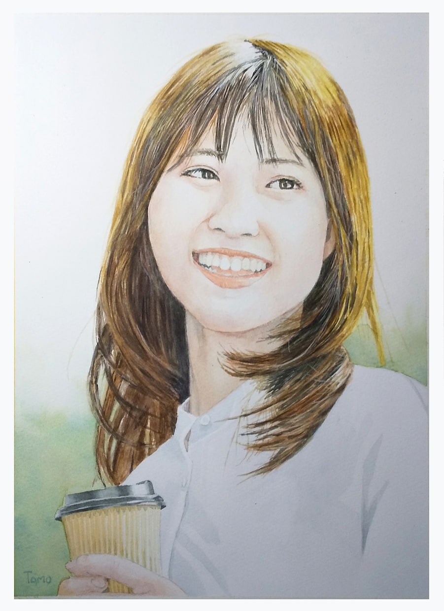 手描きの肖像画になります。 手描きの肖像画になります。