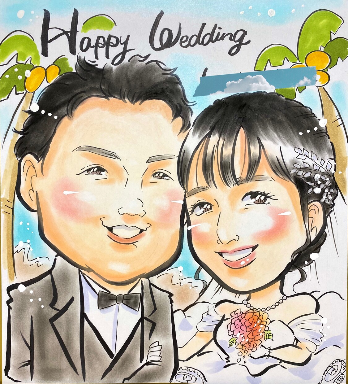 色紙版！似顔絵お描きします ⭐︎動きのある似顔絵をお届け⭐︎プレゼントにいかがでしょうか イメージ7